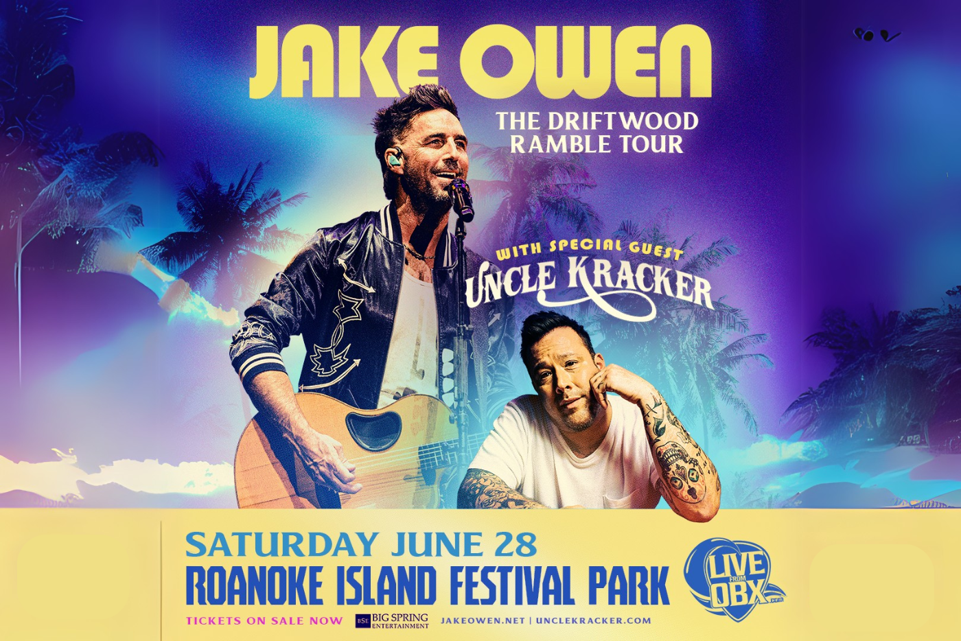 Jake Owen with Special Guest Uncle Kracker | Roanoke Island